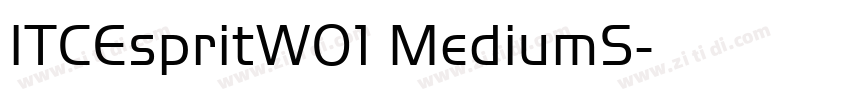 ITCEspritW01 MediumS字体转换